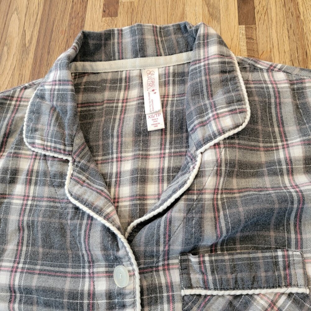 Gilligan & O Malley Plaid 2PC Pajama Set Pants & Top - Picture 6 of 14